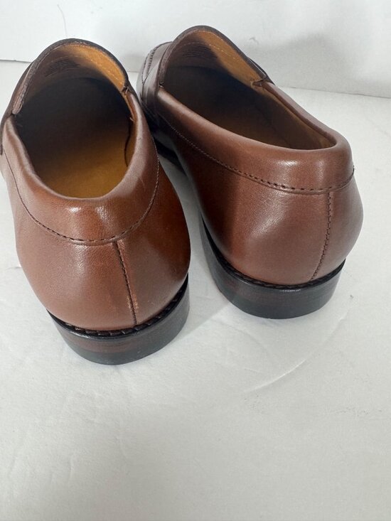 New J. CREW Classic Leather Penny Loafers Burnished Brown Size 8.5 $198 BW677